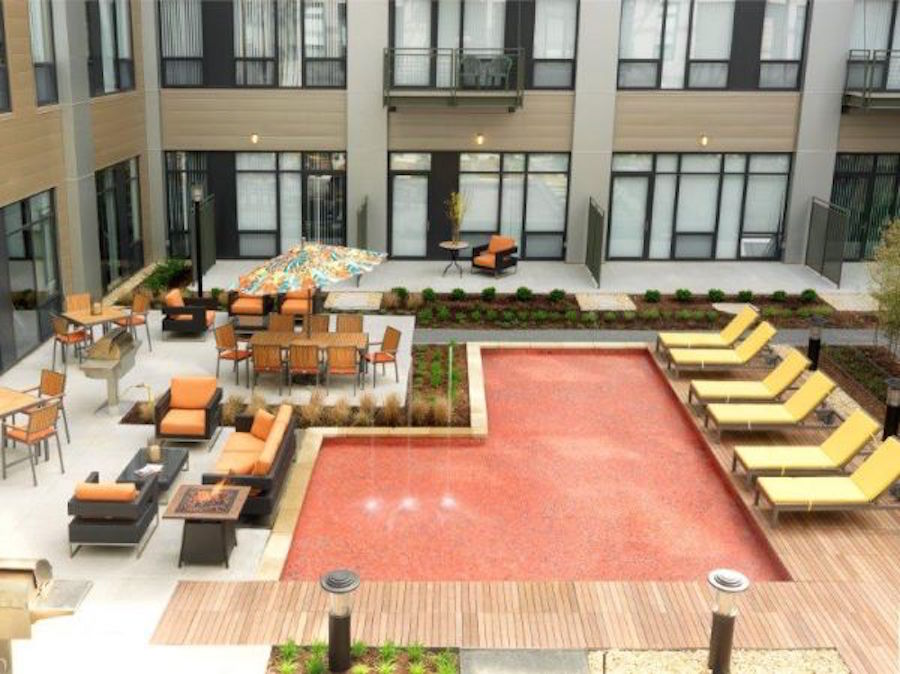 Enjoying The Afternoon at Your Arch Interim Housing Pool